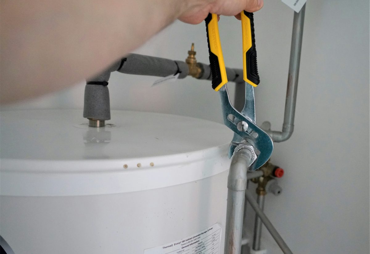 Water heater installation